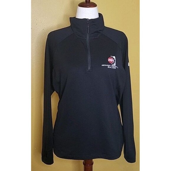 The North Face Women XL Ladies Tech 1/4 Zip Jacket Light Midwest Industrial Buil - Picture 1 of 10